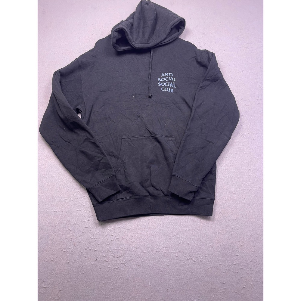 Anti Social Social Club Hoodie Cotton Blend Black Stained Glass M Mens